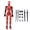 red, variant on 3D Printed Multi-Jointed Movable Robot,Multi-Articular Action Figures,Robot Action Figures 13 Full Body Activity Robot Action Figures Body Desktop Decorations for Adult