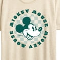 thumbnail image 3 of Disney - Mickey Mouse Checker Badge - Women's Short Sleeve Graphic T-Shirt, 3 of 5