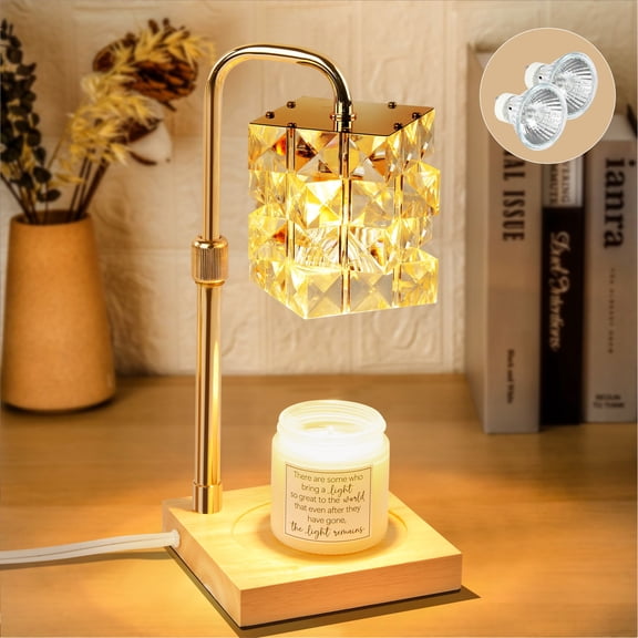 LOFTER-PRO Candle Warmer Lamp - Timer Dimmer Adjustable Height - 2 Halogen Bulbs