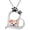 Heart Dog, variant on Panda Necklace for Women 925 Sterling Silver Heart Panda Gifts Animal Jewelry for Women