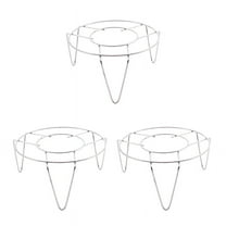 3X Stainless Steel Steamer Rack Stand Kitchen Cooking 3 Inch High
