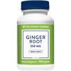 The Vitamin Shoppe Ginger Root 550MG, Whole Herb Supplement that Supports Digestion Soothing (100 Capsules)