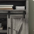 Whalen Allston Barn Door Corner TV Stand for TVs up to 55", Gray