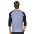 thumbnail image 3 of Expert Brand USA-Made Men's DriMax™ Athletic Baseball Shirt, Steel/Black, L, 3 of 4