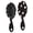 Halloween Ghost Red Heart Pattern, variant on Halloween Ghost WitchHat Pattern Brush, Detangling Hair Brush, Paddle Styling Brush, Smooth Handle Gifts for Holiday Birthday Gifts
