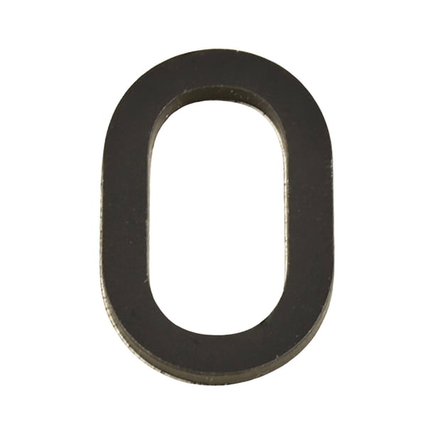 Pegatinas de pared de 10 cm de acrílico para matrículas, decoración elegante, letrero digital negro.