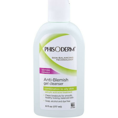 Essential Oils Gel Cleanser - 4 Pack - Phisoderm Anti-Blemish Gel Cleanser 6 oz