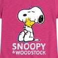 thumbnail image 3 of Peanuts - Snoopy And Woodstock - Toddler & Youth Girls Short Sleeve Graphic T-Shirt, 3 of 6