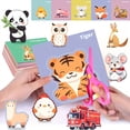 thumbnail image 1 of 120Pcs Paper-cutting Set Children's Handmade DIY Materials, Animal, Fruit, Daily Necessities, Transportation, Montessori Training Children Activities Toy, Birthday Gifts, Children's Day Gifts, 1 of 5