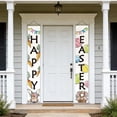 thumbnail image 5 of Happy Easter Porch Sign, Easter Bunny Porch Sign Banner, Easter Bunny Porch Sign Banner, for Home Outdoor Indoor Wall Front Door Decor, 5 of 6