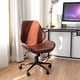 thumbnail image 2 of Costway Silla para Casa y Oficina con 5 Ruedas y Altura Regulable Marrón 58 x 60 x 91,5-101,5 cm, 2 of 10