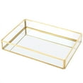 thumbnail image 2 of Vintage Metal Glass Storage Box Gold Tray Jewelry Cosmetics Display Boxes (Small Size), 2 of 8