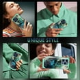 thumbnail image 5 of Casetego for iPhone 15 Pro Case,Double Design Glossy Shockproof Protection Durable Hybrid Hard PC+Soft TPU Bumper Protective Phone Cover for Girls Women,Green, 5 of 7