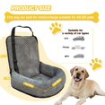 thumbnail image 2 of Asiento para auto para perro MagicFox 51 x 51 cm, suave, lavable, gris, 2 of 7