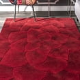 thumbnail image 5 of nuLOOM Gol Hand Tufted Wool Floral Area Rug, 8' 3" x 11', Red, 5 of 5
