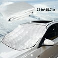 thumbnail image 3 of Htwon Car Windshield Snow Ice Cover with 3 Layers Protection, Windshield Snow Ice Cover with Magnetic Edges Used for Snow Protection, Rain and Sun 72.04" X 45.66", 3 of 13