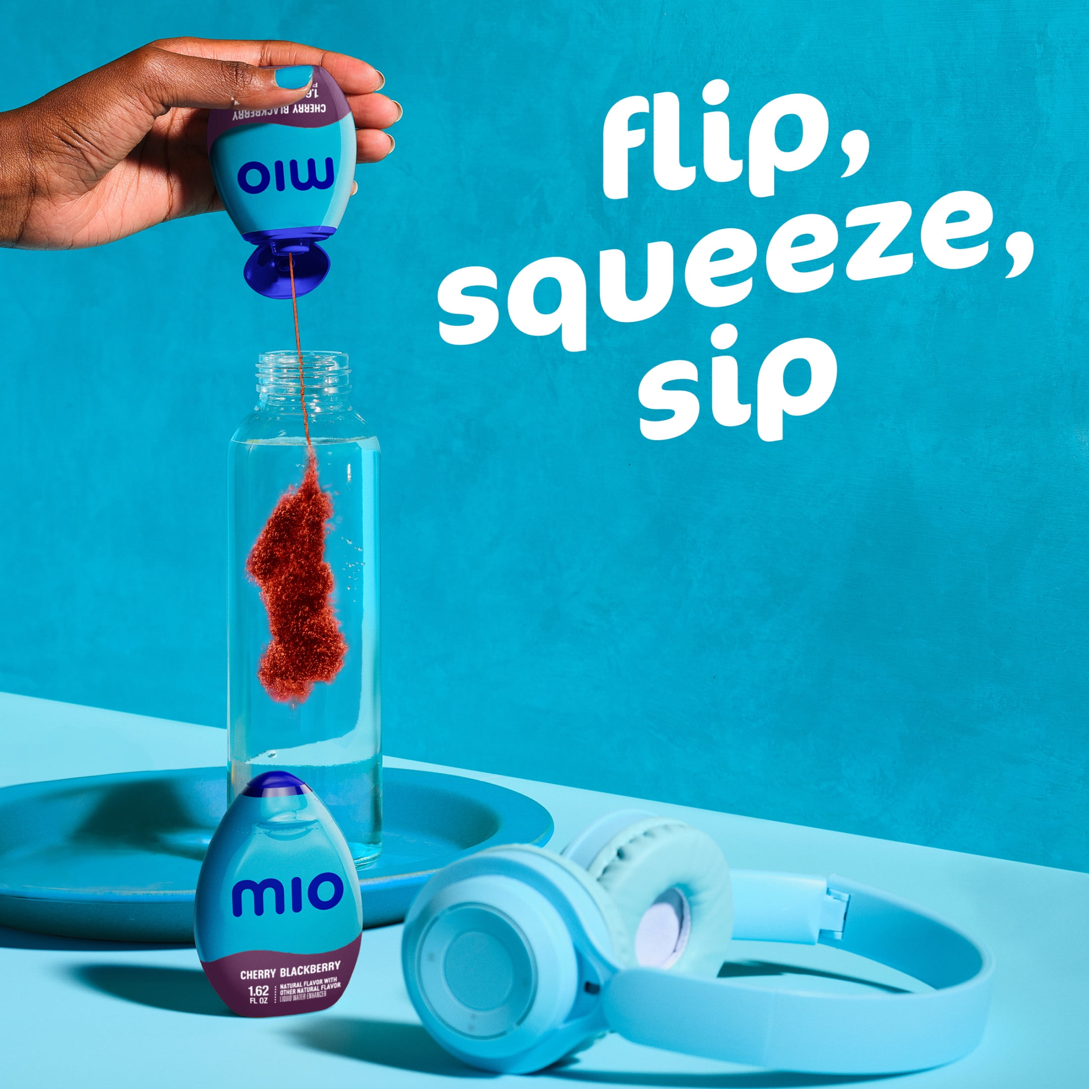 (12 pack) mio Cherry Blackberry Flavored with other natural flavor Liquid Water Enhancer, 1.62 fl oz Bottle