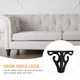 thumbnail image 5 of ADDHAT 4Ud Patas De Soporte Para Sofá Y Gabinete En Hierro Negro Con Estilo Hueco Decorativo, 5 of 6