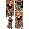 thumbnail image 5 of SOMER Women’s Dress Square Neck Sundress Short Sleeve Formal Ruffle Flowy Business Casual Midi Dress with Pockets 2026 Spring, 5 of 5
