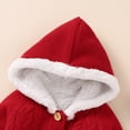 thumbnail image 3 of Baby Romper Solid Knitted Newborn Girl Boy Jumpsuit Fashion Hooded Infant Clothing Long Sleeve Autumn Winter Overalls 0-18M Fleece Warm, 3 of 4