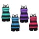 thumbnail image 4 of Las mujeres a rayas más tankini top tankshorts tamaño traje de baño 2 piezas verde s Sunnimix traje de baño tankini para mujer, 4 of 8