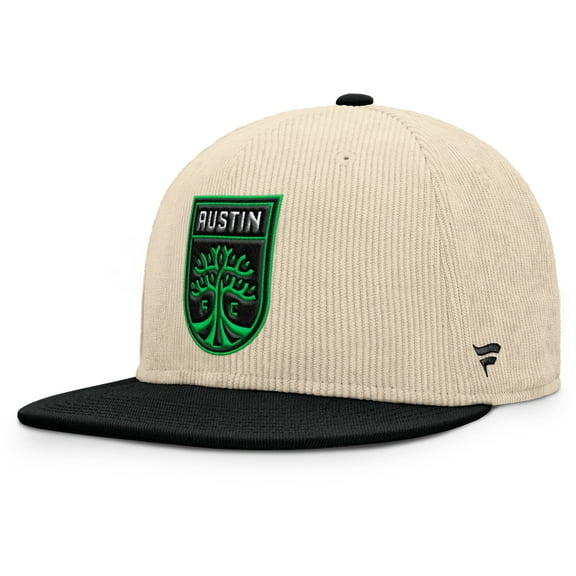 Men's Fanatics Cream Austin FC Tempo Corduroy Snapback Hat