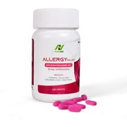 NobleAid Antihistamine Allergy Relief Tablets 25mg Diphenhydramine HCl Decongestant, 100 Counts