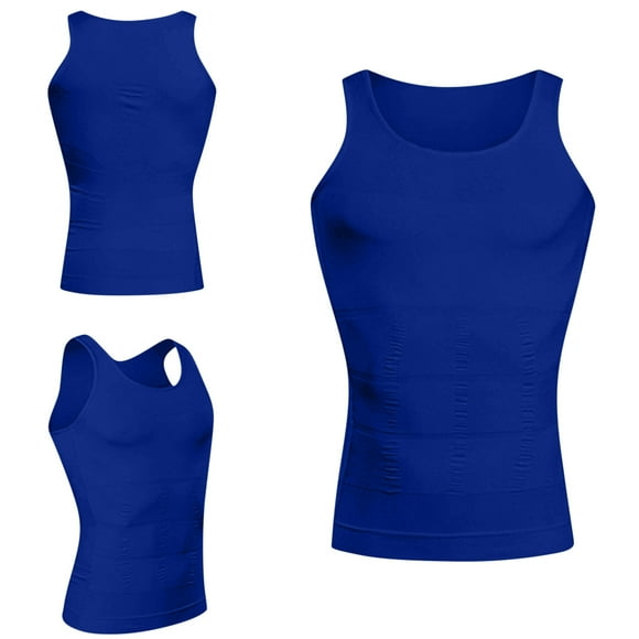 Mefallenssiah Male Shaper Tank Slim Underwaist for Men Body Shaper Compression Shirt