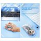 thumbnail image 5 of Transparent 2400DPI Bluetooth Mouse Silver, Rechargeable, 5 of 5