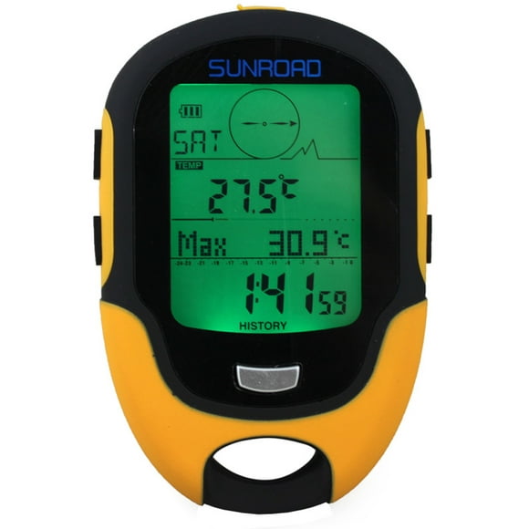 Sunroad FR500 Multifunction LCD Digital Altimeter Barometer Compass Thermometer Hygrometer Weather Forecast LED Torch