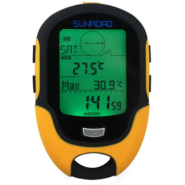 Sunroad FR500 Multifunction LCD Digital Altimeter Barometer Compass Hygrometer Weather Forecast Torch