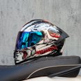 thumbnail image 3 of Casco de motocicleta de carreras de doble lente de seguridad profesional, casco integral para cross country, casco de moto aprobado por DOT, 3 of 5