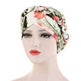 thumbnail image 3 of AKEGAMN Ethnic Pre-Tied Braid Hair Wrap Turban Headwear for Women Polyester, Green One Size, 3 of 4