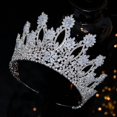 thumbnail image 5 of Tiara de Lujo de Circonia Cúbica Sincero para Boda y Fiesta, 5 of 5