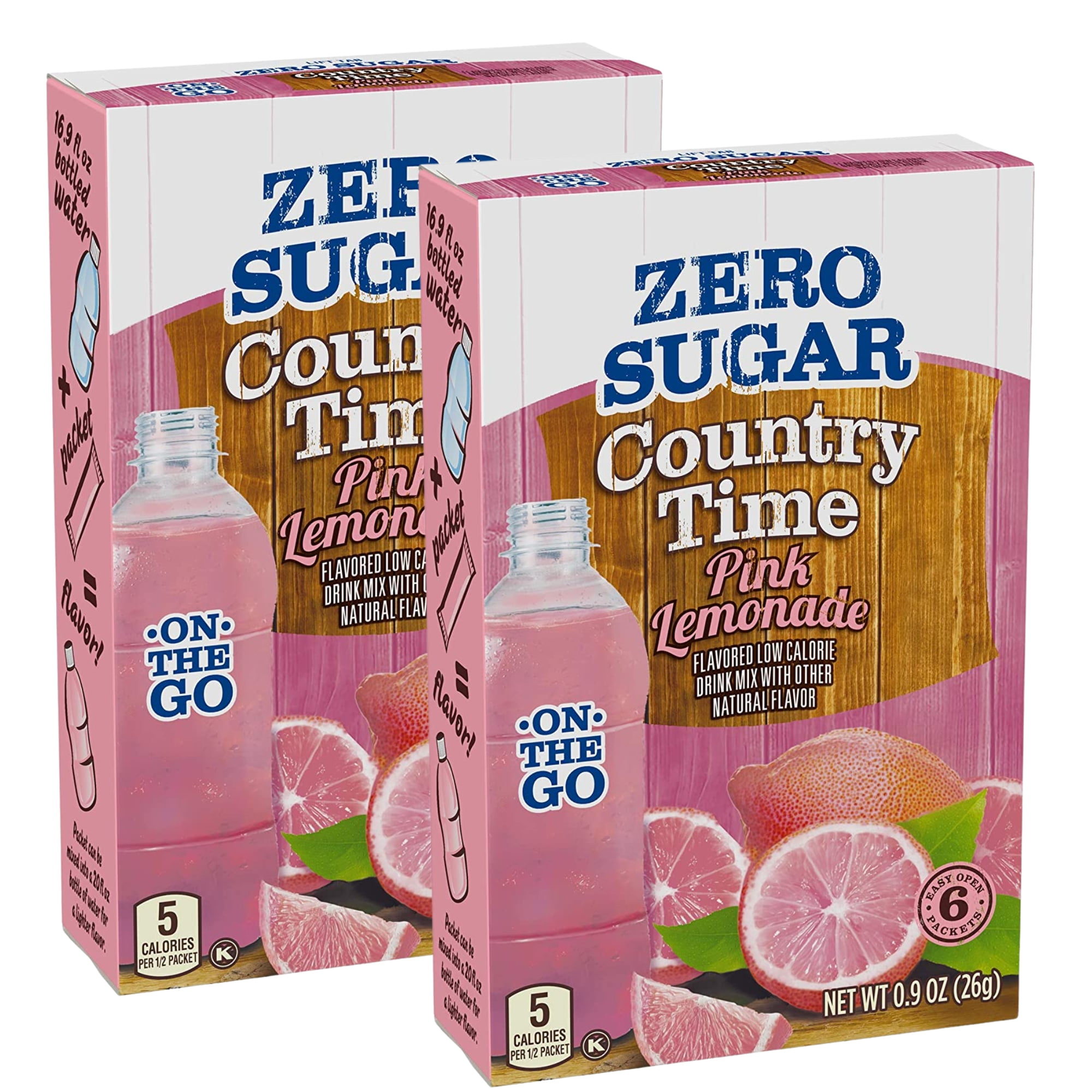 Country Time Singles to Go Powdered Drink Mix Pink Lemonade Fruity