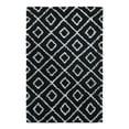 thumbnail image 3 of Unique Loom Trellis Shag Collection Area Rug - Ruth (5' 3" x 8' Rectangle Black and White/Ivory), 3 of 11