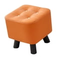 thumbnail image 2 of Guardoinrt Small Footstool Stable Step Stool Footrest Orange Office Room Entryway for Dressing Orange 28x28x28cm, 2 of 6
