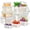 6 Pack-White, variant on Fruit Storage Containers for Fridge, 6 Pcs Produce Saver with Colander for Rinsing, Berry Containers Lettuce Keeper Refrigerator Organizers Airtight Food Storage with Lid