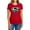 Red, variant on Superman Super Metallic Shield Women's T Shirt, Royal, Large