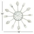 thumbnail image 2 of Gorgeous Metal Kitchen Wall Clock, 2 of 3
