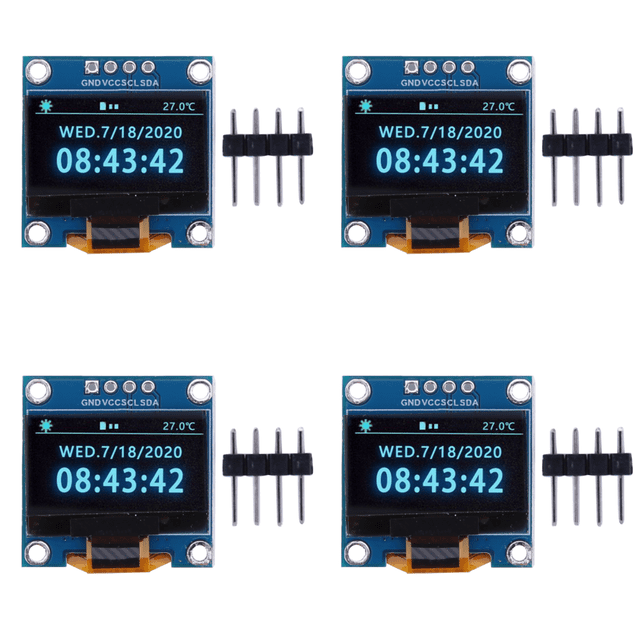 DQrwqpou Módulo OLED 0 96 Pulgadas Controlador IIC 128x64 SSD1315 4 Pines para (pantalla Azul)
