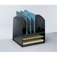 thumbnail image 1 of Porte-bureau Combiné en Acier - Noir - 6 Haut 2 Horizontal, 1 of 1
