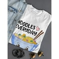thumbnail image 3 of Noodles Everyday Happy Bowl Shaped T-Shirt Women -Smartprints Designs, Female Small, 3 of 4