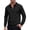 Black, variant on Men's Cable Knit Detail Textured Knit Quarter-Zip Button up Collared Sweater, Collared Casual Pullover, Fall Winter Daily Street Warm Leisure Wear Black XL