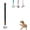 Black, variant on Puppy Bell Doorbell, Dog Bell for Potty Training, Attach to doorknob or Anywhere Near the Door, Length and Height Adjustable (Blue)