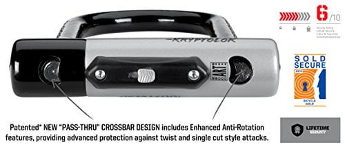 kryptonite kryptolok series 2 standard heavy duty bicycle u lock with 4ft flex bike cable