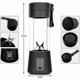 thumbnail image 2 of Portable Blender Mini Blenders Smoothies Shakes Juicer Cup Usb Rechargeable Six Blades In 3d For Superb Mixing 400ml(black), 2 of 5