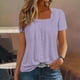 thumbnail image 3 of Ropa de trabajo para mujer,Camisa informal holgada de manga larga con cuello en V para mujer, mezcla de poliéster y elastano, cómoda para usar en casa, sopatenor, 3 of 3