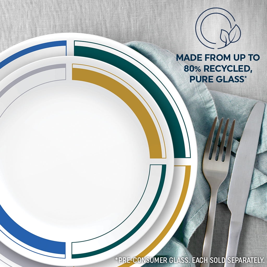(2 pack) Corelle Color Block 8.5" Salad Plate