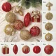 thumbnail image 3 of Adornos de bolas de Navidad de champán con forma especial para árbol de Navidad, decoración de fiesta, colgante de esferas navideñas de Año Nuevo 2024, 3 of 5